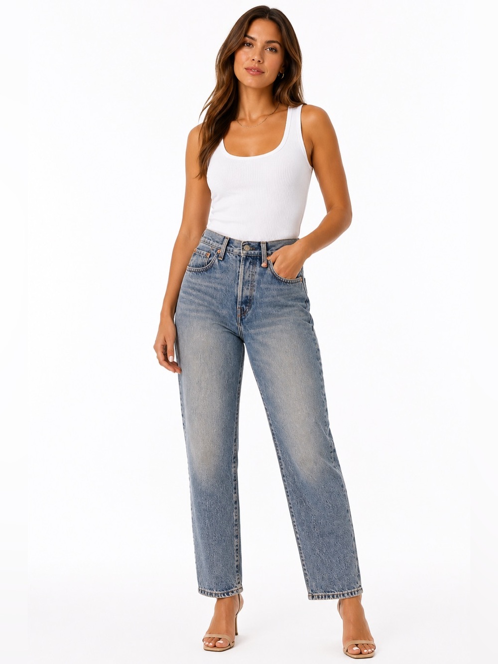Levi’s ($118) 501 Straight Leg Button Fly Jeans - W 14 R 10 I 27